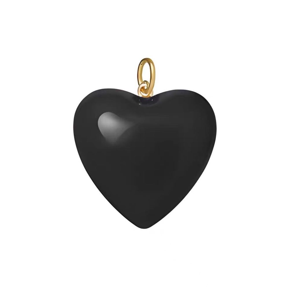 Brand new Roxanne Assoulin The Big Puffy Heart Charms Black